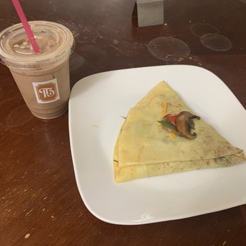 Twin Beans Coffee Company - Iced Mocha and Velaris Savory Crepe. - Coffee & Tea Near Me - Twin Falls, Idaho