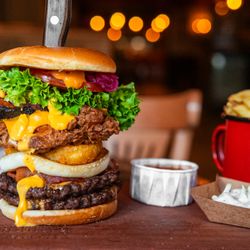 Hickory's Smokehouse Rhos On Sea - Go Big or Go Home Burger