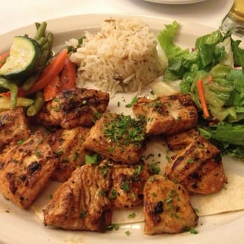 Bosphorus Cafe - Chicken kebab - good portion but some bites were on the dry side. - Turkish Near Me - Indianapolis, Indiana Bosphorus Cafe - Chicken kebab - good portion but some bites were on the dry side. - Turkish Near Me - Indianapolis, Indiana