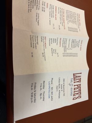 Menu photo 1 Lazy Pete's Little Rock, AR Menu photo 1 Lazy Pete's Little Rock, AR