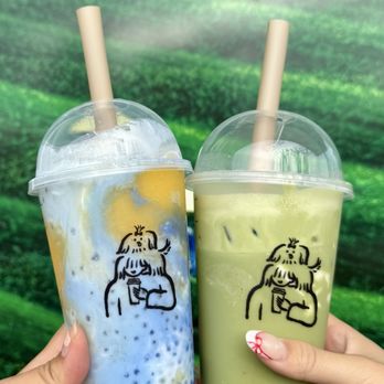 Heytea - mango sago blue & triple supreme matcha | IG: @parkmunchies - Bubble Tea Near Me - Irvine, California Heytea - mango sago blue & triple supreme matcha | IG: @parkmunchies - Bubble Tea Near Me - Irvine, California
