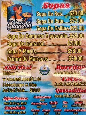 Menu photo 1 Saborcito Guanaco South Gate, CA Menu photo 1 Saborcito Guanaco South Gate, CA