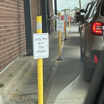 Chick-fil-A - I love the cute signs in the drive through - Fast Food Near Me - Virginia Beach, Virginia