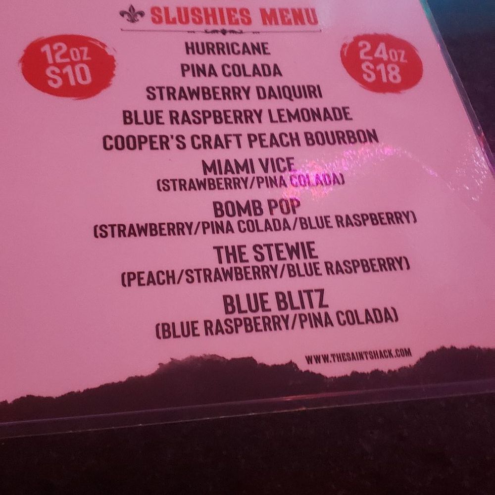 The Saint Shack - Alcohol menu - Cocktail Bars Near Me - Indianapolis, Indiana The Saint Shack - Alcohol menu - Cocktail Bars Near Me - Indianapolis, Indiana
