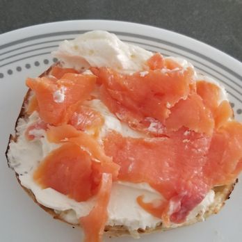 Western Bagel - Scraps of lox and I had to add cream cheese - Bakeries Near Me - Valencia, California Western Bagel - Scraps of lox and I had to add cream cheese - Bakeries Near Me - Valencia, California