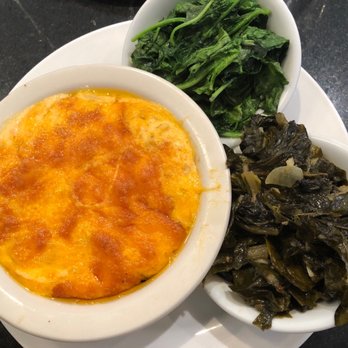 Melba's Restaurant - Creamy Trs Mac & Cheese Sauted Spinach Low Country Collard Greens - Southern Near Me - New York, New York Melba's Restaurant - Creamy Trs Mac & Cheese Sauted Spinach Low Country Collard Greens - Southern Near Me - New York, New York