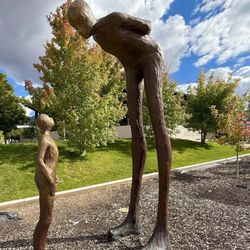 Stillman Sculpture Court - Being looked down on, not looking up to.