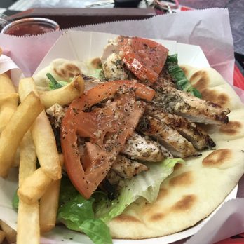 Plush Pup - Green style chicken on pita - American Near Me - Chicago, Illinois