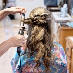 Bella Salon and Spa - Wedding half up style
