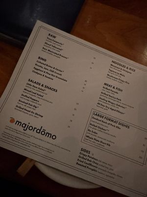 Menu photo 4 Majordomo Los Angeles, CA