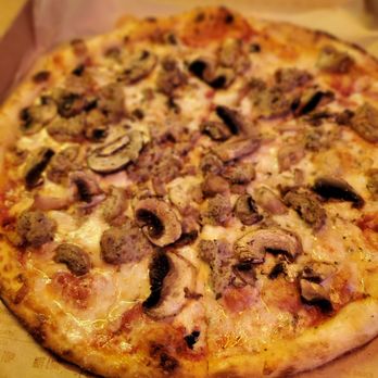 Blaze Pizza - 2-Top with Italian meatballs and mushrooms - Salad Near Me - Las Vegas, Nevada