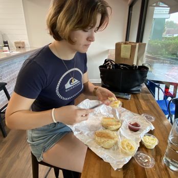 Rise N Brine Chicken Biscuits - Strawberry jam with a fresh biscuit was sooo delicious! - Breakfast & Brunch Near Me - Lexington, Kentucky Rise N Brine Chicken Biscuits - Strawberry jam with a fresh biscuit was sooo delicious! - Breakfast & Brunch Near Me - Lexington, Kentucky