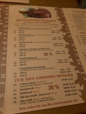 Menu photo 4 San Diego Steak-House Berlin, BE