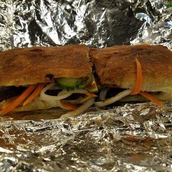 1-800-Lucky - Delicious Short rib sandwich from les banh amis - Asian Fusion Near Me - Miami, Florida