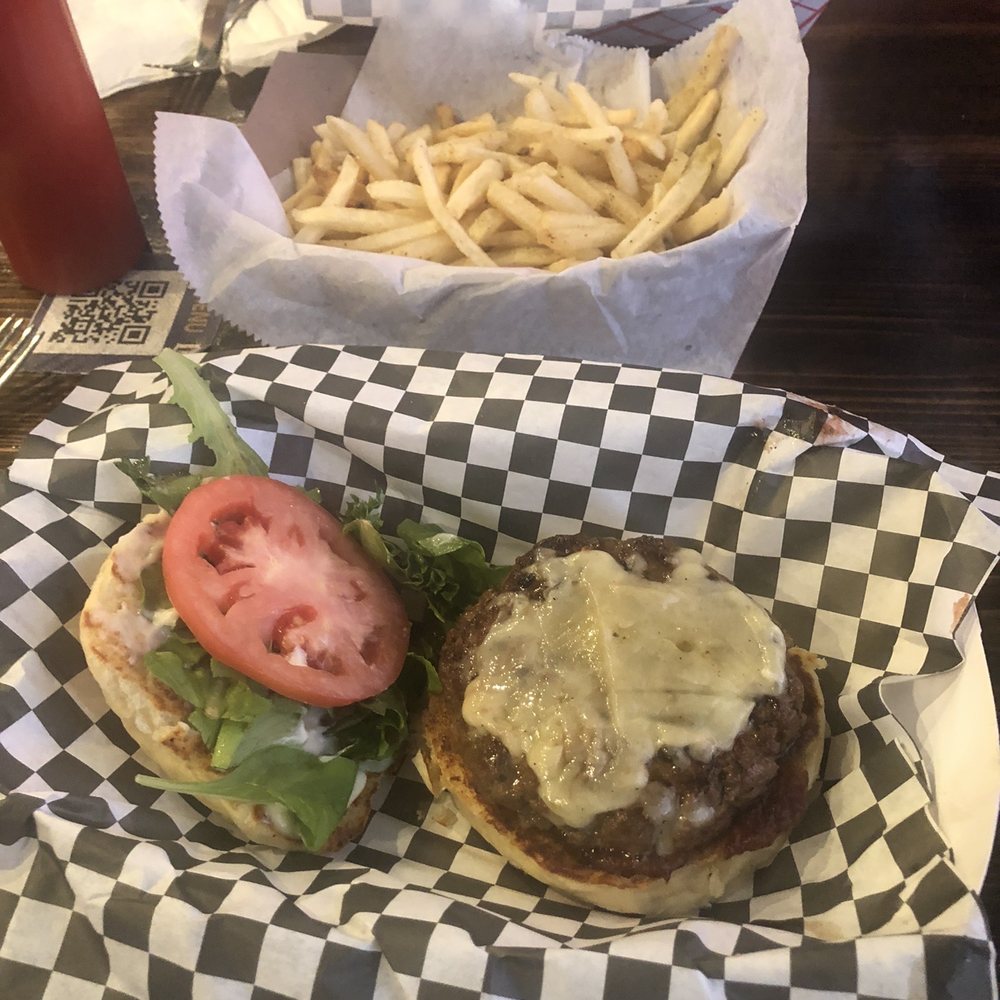 Game - Bison burger during burger week. - Burgers Near Me - Louisville, Kentucky Game - Bison burger during burger week. - Burgers Near Me - Louisville, Kentucky