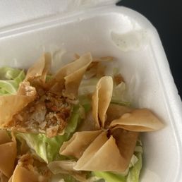Dont buy the "Crab whatever" Rangoons. They are barely cooked and dont really got anything inside. They had more oil than crab. Dont buy the "Crab whatever" Rangoons. They are barely cooked and dont really got anything inside. They had more oil than crab.