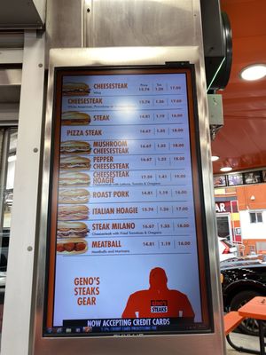 Menu photo 3 Geno's Steaks Philadelphia, PA Menu photo 3 Geno's Steaks Philadelphia, PA