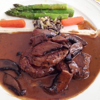 La Foret - Elk with portabellas, game reduction cognac sauce - French Near Me - San Jose, California