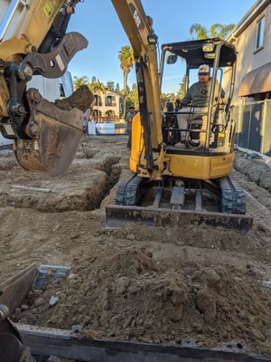From start to finish! - General contractor hired us to install foundation and finished hardscape.