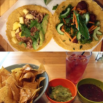 TacoVino - vegan jackfruit tacos (jackfruit, cilantro, onion and avocado) ---vegan tempeh tacos (tempeh, pickled carrot, mint, cucumber)---chips n guac - Wine Bars Near Me - Corvallis, Oregon TacoVino - vegan jackfruit tacos (jackfruit, cilantro, onion and avocado) ---vegan tempeh tacos (tempeh, pickled carrot, mint, cucumber)---chips n guac - Wine Bars Near Me - Corvallis, Oregon