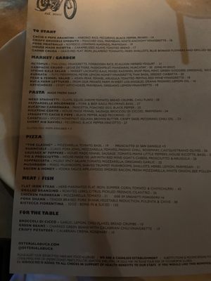 Menu photo 8 Osteria La Buca Los Angeles, CA Menu photo 8 Osteria La Buca Los Angeles, CA
