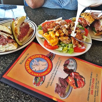 Martin's Ham & Cornbeef - On goes the Really good Ranch dressing faboulus Chicken topped salad - Delis Near Me - Center Line, Michigan Martin's Ham & Cornbeef - On goes the Really good Ranch dressing faboulus Chicken topped salad - Delis Near Me - Center Line, Michigan