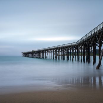 San Simeon Pier - About an hour before sunset. It was an overcast day. ~90 second long exposure shot of the pier. - Landmarks & Historical Buildings Near Me - San Simeon, California