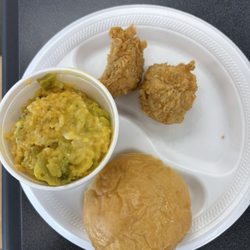 Charlie's Chicken - 2 chunk snack with Broccoli Rice Casserole