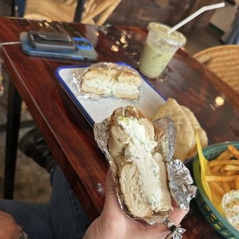 Smoke & Honey - Everything bagel with cream cheese - Greek Near Me - New Orleans, Louisiana Smoke & Honey - Everything bagel with cream cheese - Greek Near Me - New Orleans, Louisiana