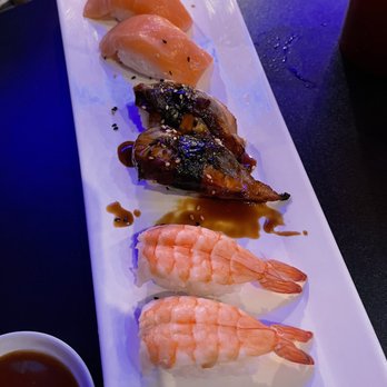 Rock N Roll Sushi - Shrimp, Salmon, Eel nigiri rolls - Sushi Bars Near Me - Murfreesboro, Tennessee Rock N Roll Sushi - Shrimp, Salmon, Eel nigiri rolls - Sushi Bars Near Me - Murfreesboro, Tennessee