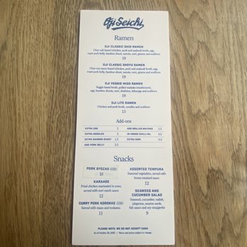 Oji Seichi - Ramen Near Me - Toronto, Ontario Oji Seichi - Ramen Near Me - Toronto, Ontario