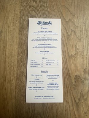 Menu photo 2 Oji Seichi Toronto, ON Menu photo 2 Oji Seichi Toronto, ON