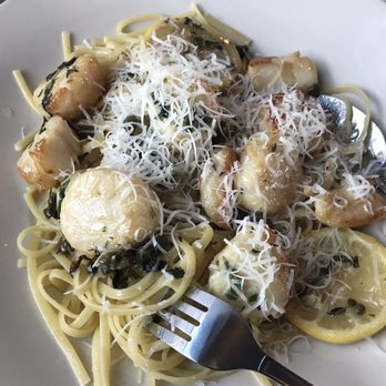 Fanizzi's - Scallops piccata with added parm - New American Near Me - Provincetown, Massachusetts Fanizzi's - Scallops piccata with added parm - New American Near Me - Provincetown, Massachusetts