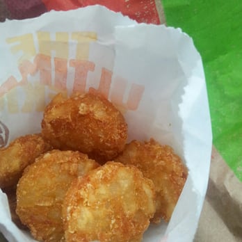 Burger King - Old hashbrowns, refried and dumped with salt. Nasty. - Burgers Near Me - Benton, Illinois