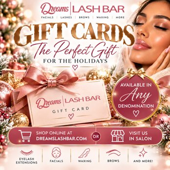 Dreams Lash Bar - Dreams Gift Cards Available Online And In Salon. - Eyelash Service Near Me - Bala Cynwyd, Pennsylvania Dreams Lash Bar - Dreams Gift Cards Available Online And In Salon. - Eyelash Service Near Me - Bala Cynwyd, Pennsylvania