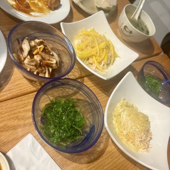East Hana Metuchen - Seaweed salad, Kani salad, squid (I think?) - Sushi Bars Near Me - Metuchen, New Jersey East Hana Metuchen - Seaweed salad, Kani salad, squid (I think?) - Sushi Bars Near Me - Metuchen, New Jersey