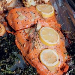 Gemini Fish Market - My finished dish with wild sockeye curtesy of @geminifishco
