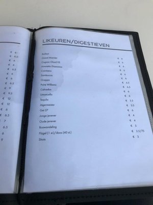 Menu photo 4 't Santpoortje Bruges, VWV