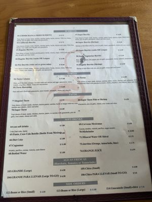 Menu photo 1 Flamingo's San Jose, CA
