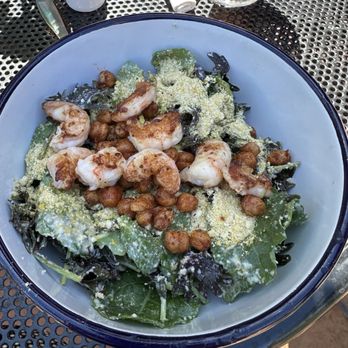 The Nest - Cesar salad added grilled shrimp - Waffles Near Me - Ojai, California