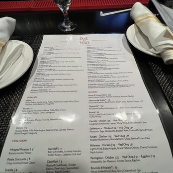 Pane E Vino - Menu - Italian Near Me - Providence, Rhode Island