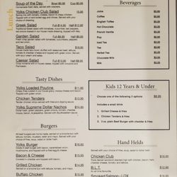 Aubree's Breakfast Place - Old menu