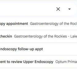 Gastroentrology of the Rockies - Schedule timeline