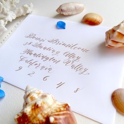 Sohan Khalsa Creative - Modern Envelope Calligraphy in Gold