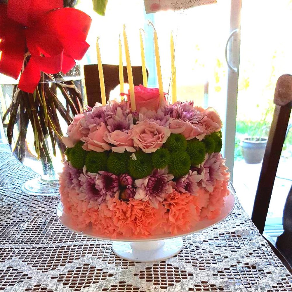 Very's Flowers - Birthday Cake Bouquet - Florists Near Me - Oakville, Ontario