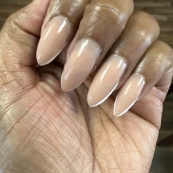 Fill with French tip.