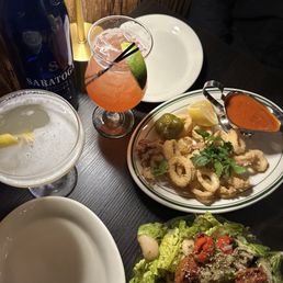 CHOPPED ITALIAN SALAD FRIED CALAMARI