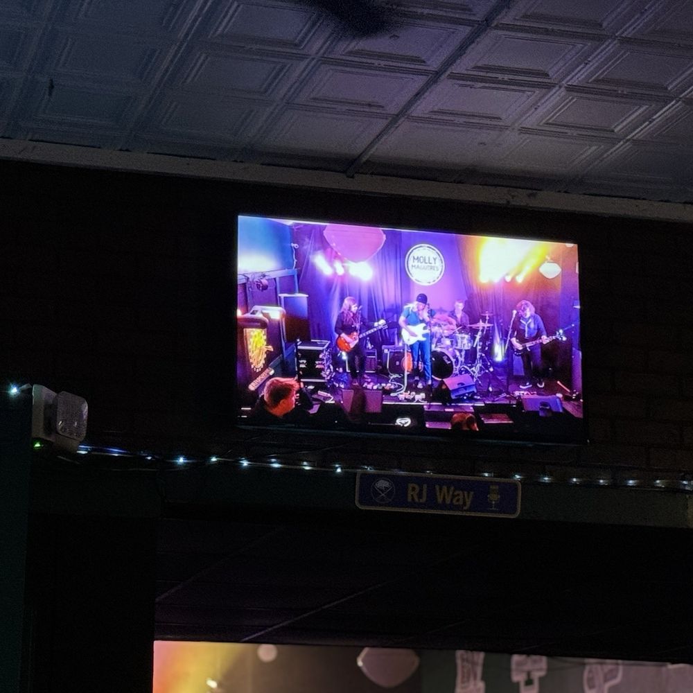 Molly Mcguires - Band on a screen if you can't see! - Dive Bars Near Me - Buffalo, New York