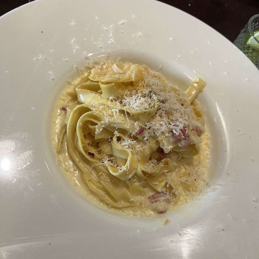 Gusto RistoBar - Fettuccine Alla Carbonara - Italian Near Me - Doral, Florida