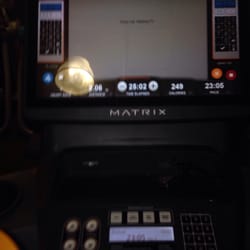 Fishers YMCA - Very new treadmills scattered around. Makes my exhausted self very happy.